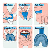 Dental putty and upper and lower trays for impressions/Putty for night  guards/splints/ retainers/putty for bleaching trays/ Dental